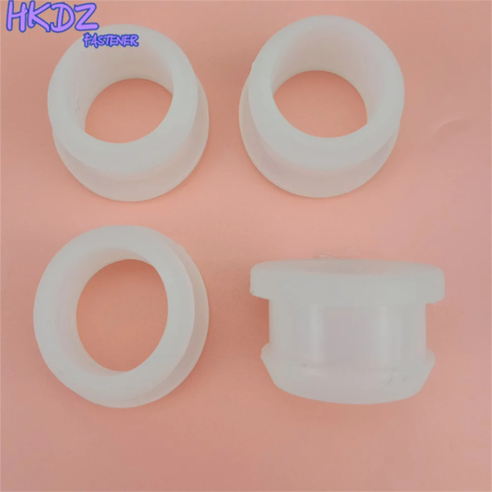 4.5Mm-30Mm Transparante Silicone Rubber Ronde Holle Gat Plug T Type Snap-On Pakking Blanking Einde caps Seal Stopper