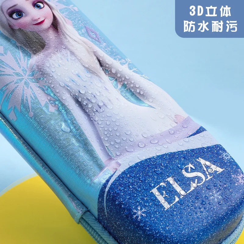 Imagem -04 - Disney Frozen Estudante Caixa de Papelaria Eva dos Desenhos Animados Criativo Bonito Bolsa Lápis 3d Grande Capacidade Presentes para Meninos e Meninas