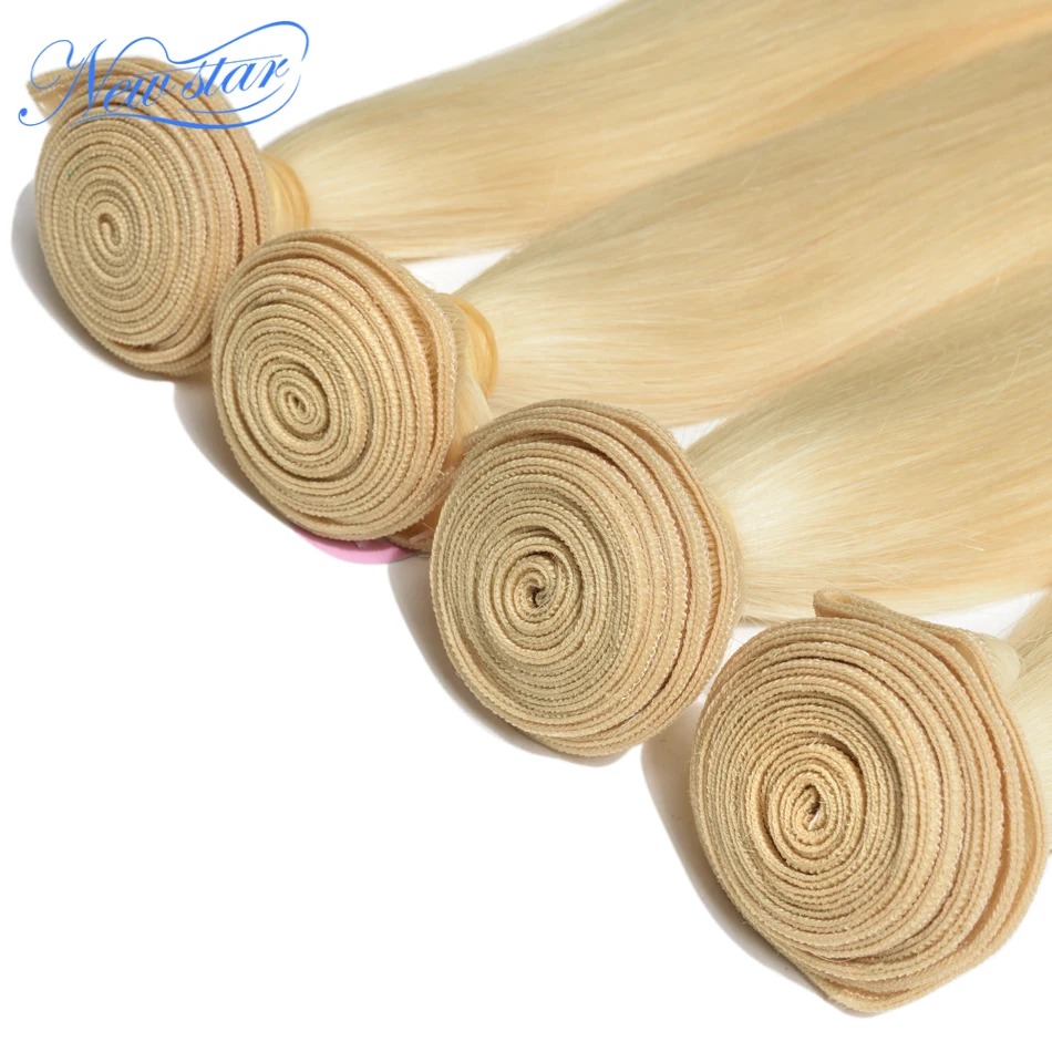 613 مستقيم الشعر النسيج 4 حزم نجمة جديدة البرازيلي العسل شقراء مستقيم الشعر التمديد تأخذ أي لون 11A شعر بشري لعذراء #3
