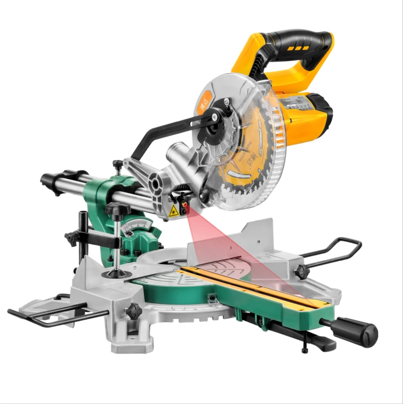 

Upgraded 7-Inch Tie Rod Miter Saw Long Guide Rail Multi-Function Miter 45 Degree Woodworking Tool Aluminum Sawing Machine