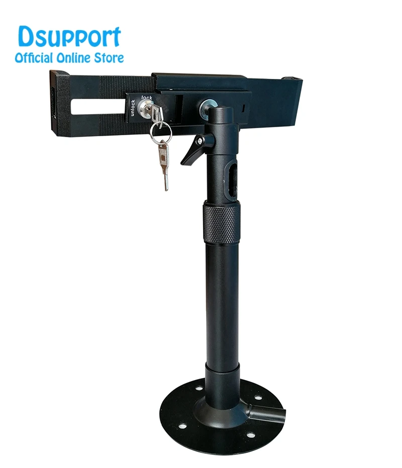 Tablet stand holder deskstand anti-thief for 7-13 inch variety-size tablets, universal tablet stand with lock