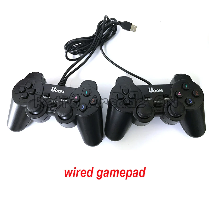 Arcade game controller USB gamepad sets up wireless and wired versions for Console Game Box