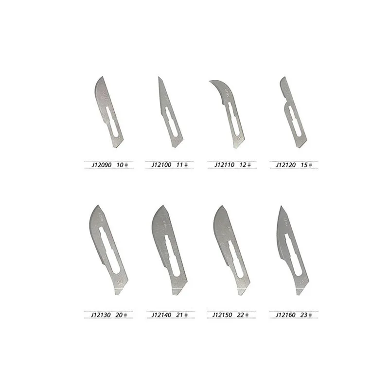 Shanghai Jinhuan Blade Plastic Surgery Sterile Medical Disposable Carbon Steel Pointed Round Head Independent Blade