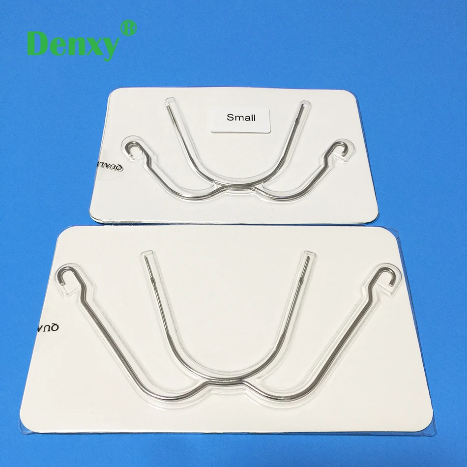 Denxy 3pcs Dental Orthodontic Face Bows Extraoral Face Bow Dental Asymmetry Type Promotion Face Bow Orthodontic Bracket Headgear