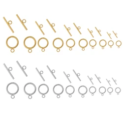 4set/lot 6 Style High Quality Stainless Steel OT Clasps Connectors For Women Handmade Necklace Bracelet Jewelry Accessories maki
