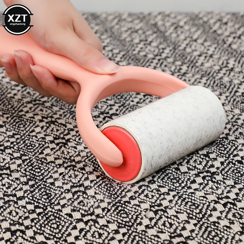 High Quality Sheets With Handle Brush Dust Remover Super Sticky Clothes Pet Dog Hair Fabric Fluff Roller Cleaner Accessories