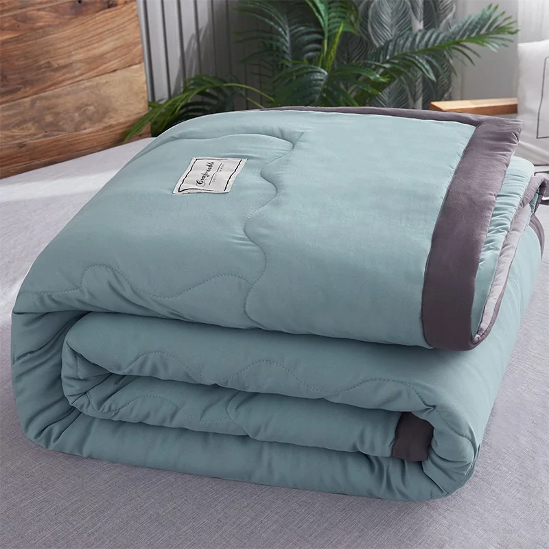 

Sf Luxury Design Summer Duvet Comforter Spring Autumn Comforter Blanket Bedding Filler 200*230CM Pure Color Style Quilt Filled