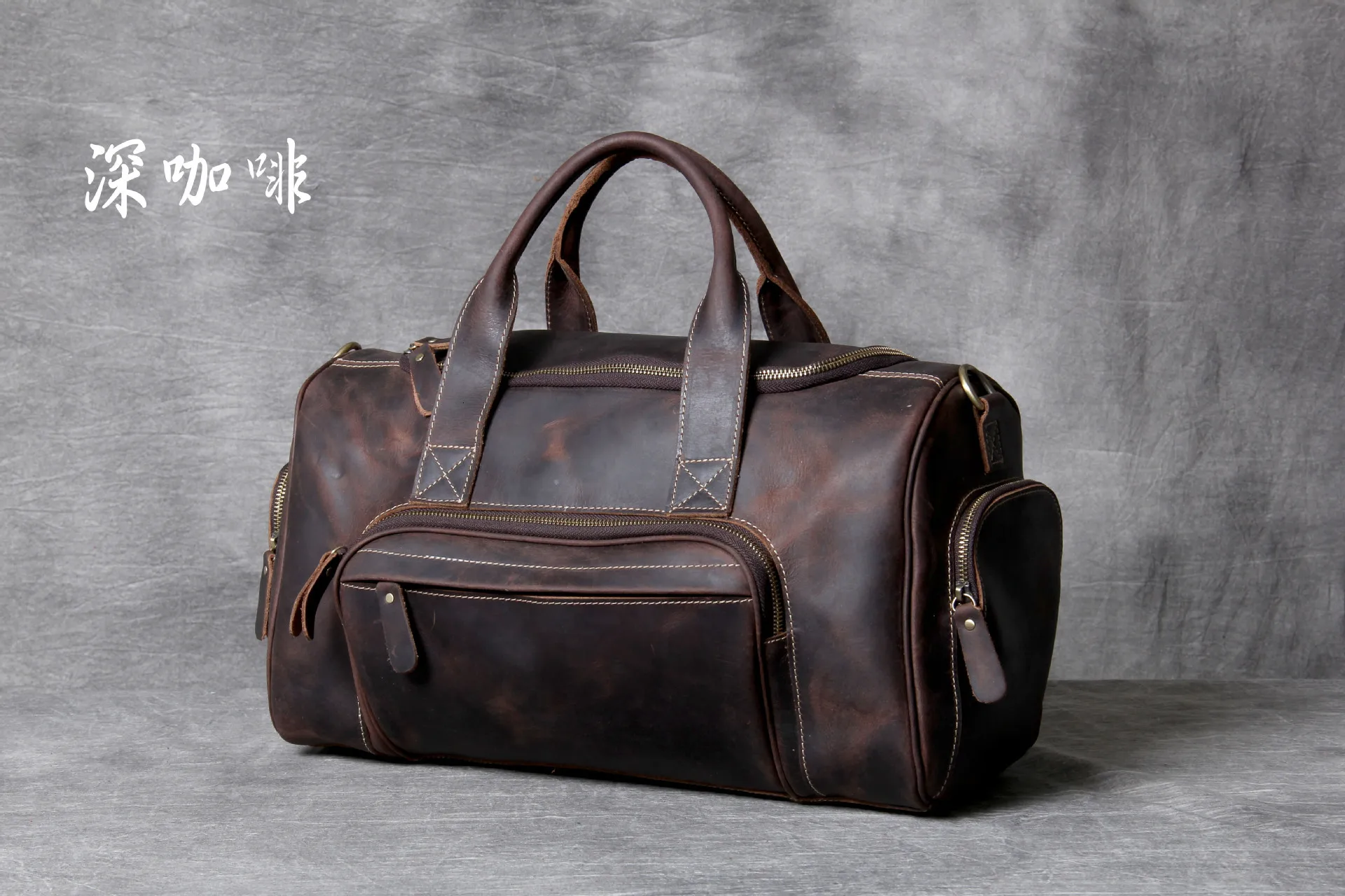 Travel Bags Man Outdoor Genuine Leather Luggage Bag New Fashion Designer Business Trip Bag Male Coffee Black Bolsa De Viaje