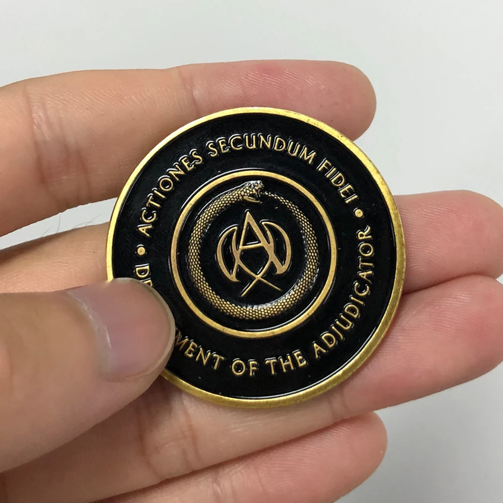 John Wick Continental Hotel Coin Cosplay Keanu Reeves Referee Metal Alloy Coins Adjudicator Fan Collection Gift Costume Props - Image 4