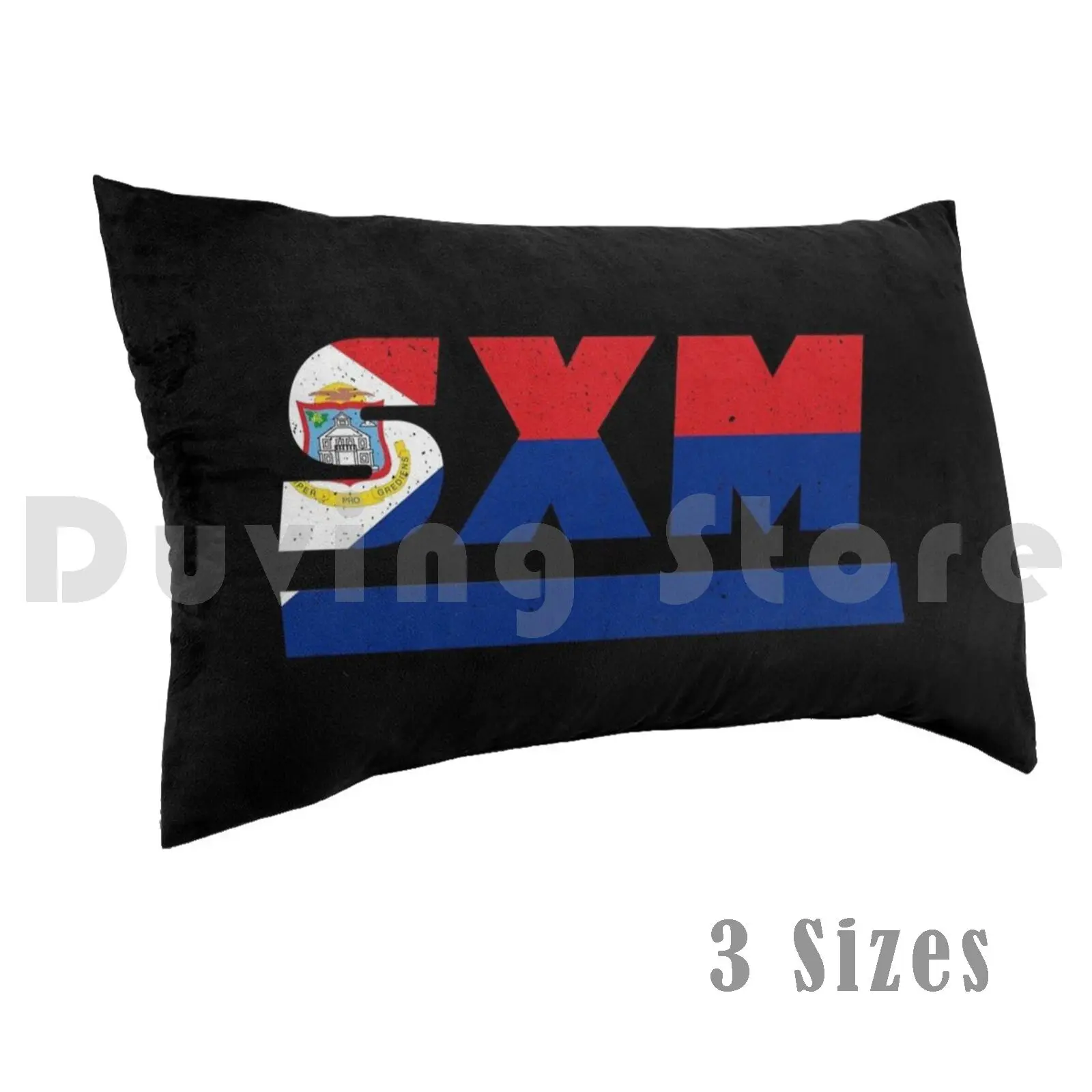 Sxm Sint Maarten Caribbean Iso Code 3166Pillow case Sxm Sint Maarten Idea Flag Holiday Saint City