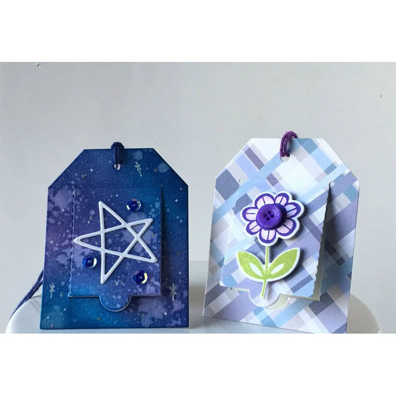 Pop Up Tag Metal Cutting Dies Stencils Tag Die Cuts For Card Making Scrapbooking Decoration Crafts New 2019 image 2