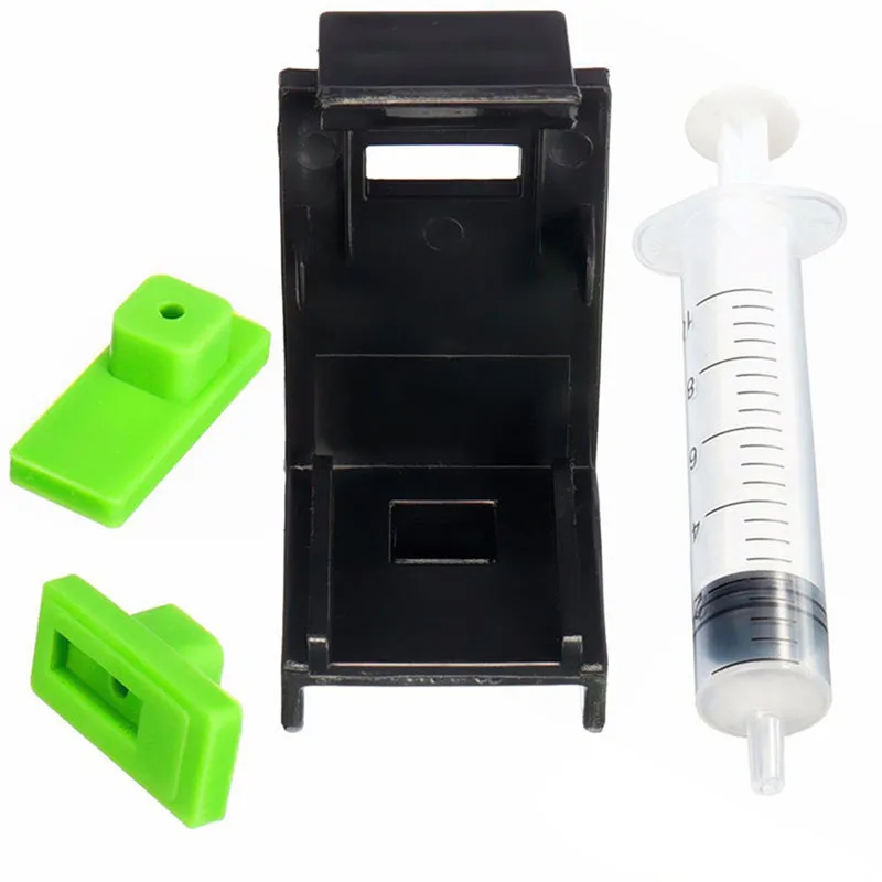 3 In 1 10ml Syringe Ink Cartridge Clamp Absorption Clip Rubber Pads Pumping Tool Compatible For HP 60/61