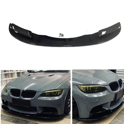 Front Bumper Spoiler Lip For BMW E90 E92 E93 M3 2007-2013 Coupe/Sedan Carbon Fiber Look/Gloss Black Splitter Body Protector Kit