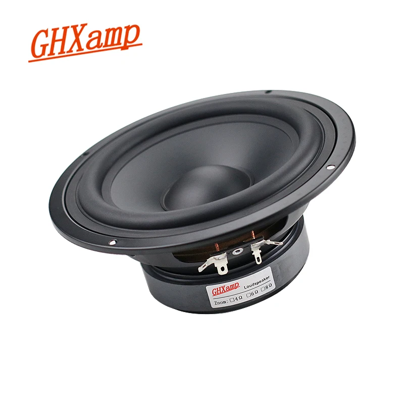 GHXAMP 6.5 INCH 178mm Woofer Bass Midrange Speaker Units HIFI Desktop PA Speaker Home Theater 7 inch LoudSpeaker 8ohm 130W 1PC