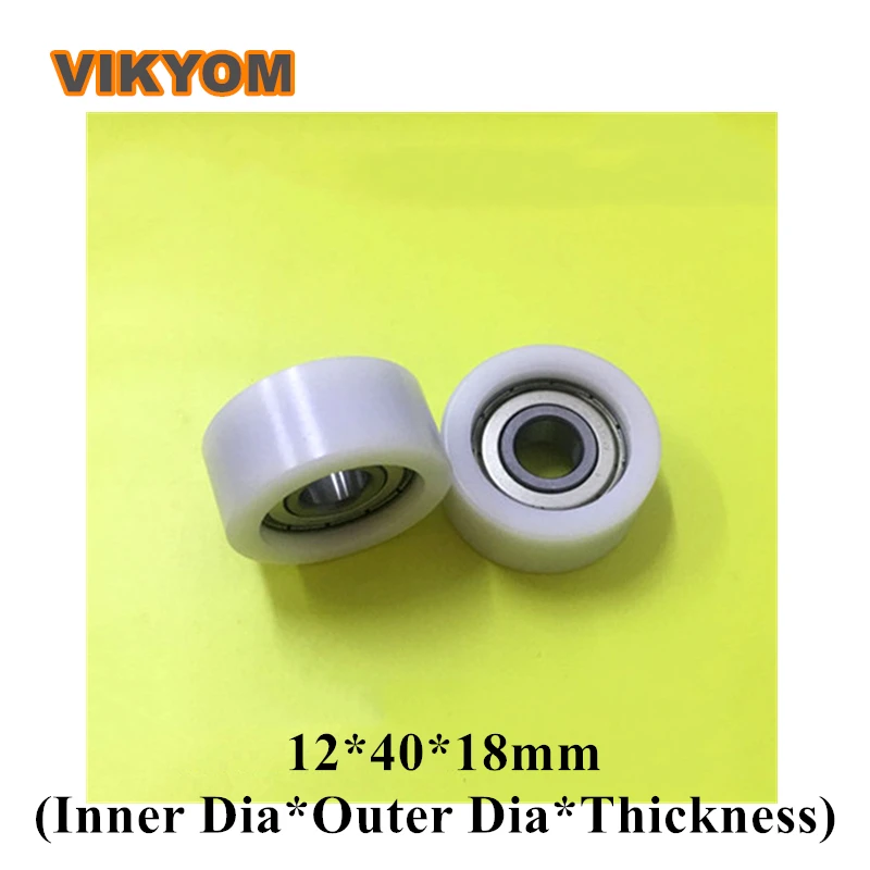 

12x40x18mm Coated POM Bearings 6200 Plastic Pulley Wheel Deep Groove Ball Bearing With Nylon Cage Sealed Bearing For Furniture