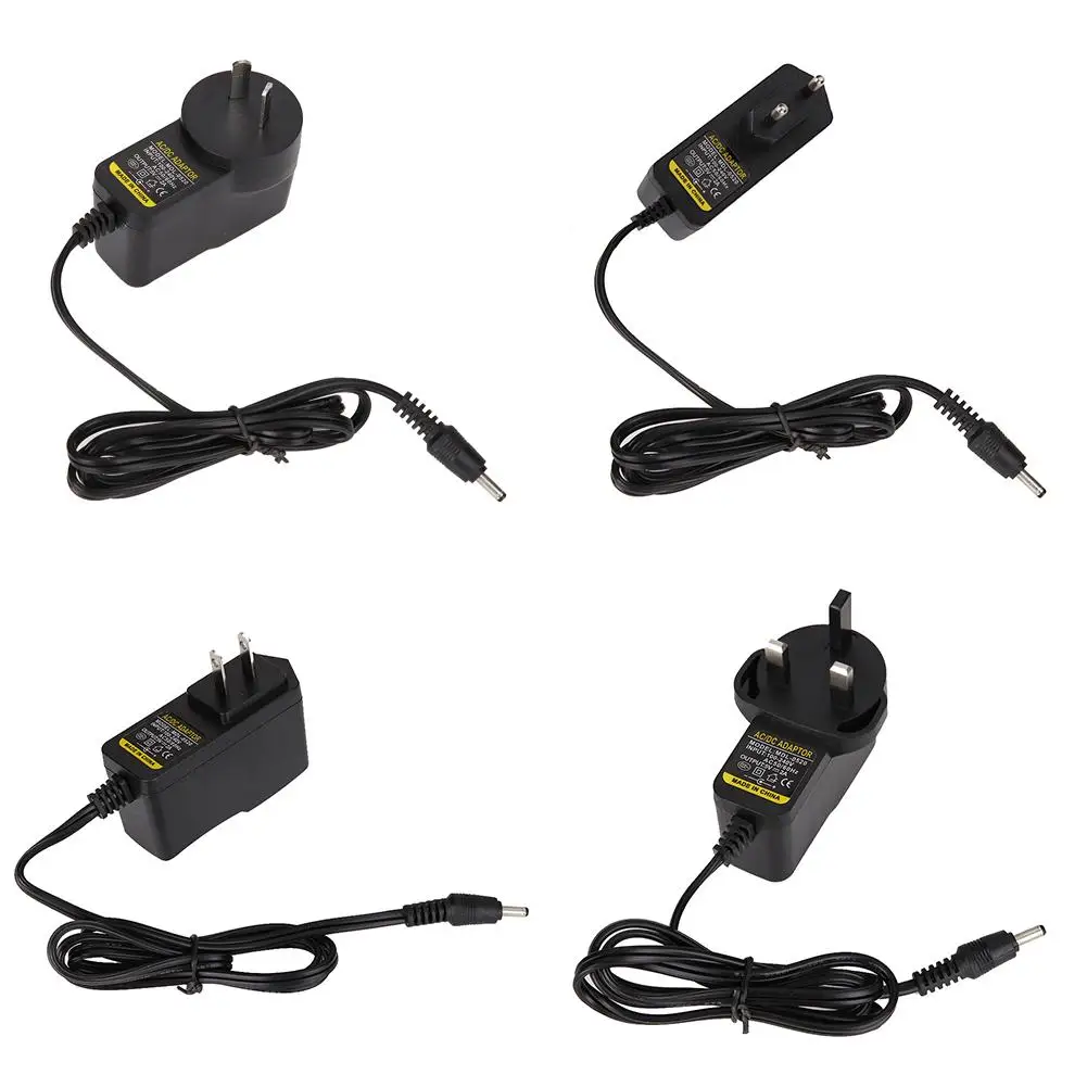 AC 110-240V to DC 5V 2A Wall Plug Power Charger Adapter 3.5mm*1.35mm Power Supply Adaptor Converter AU/EU/UK/US Standard