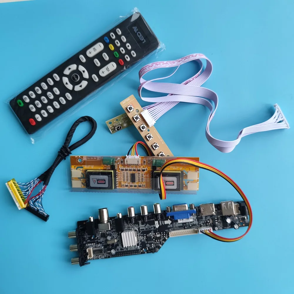 Kit LTM170EU-L11/LTM170EU-L21 1280X1024 AV TV USB DVB-T2 DVB-T Panel HDMI-compatible VGA Digital LCD Controller board 4 CCFL 17