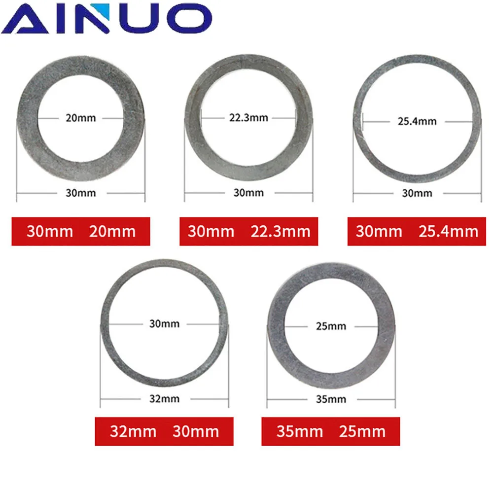 2Pcs 16mm-50mm Circular Saw Blade Cutting Ring Tct Carbide Cutting Disc Conversion Ring Woodworking Tools