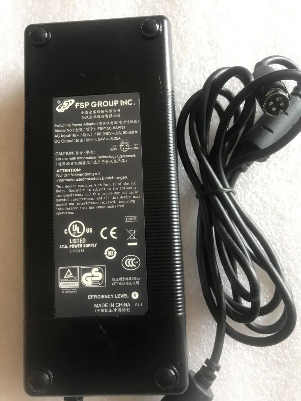 original FSP150-AAAN1 24v 6.25a 150w ac adapter for Fsp laptop adapter charger 4 pin