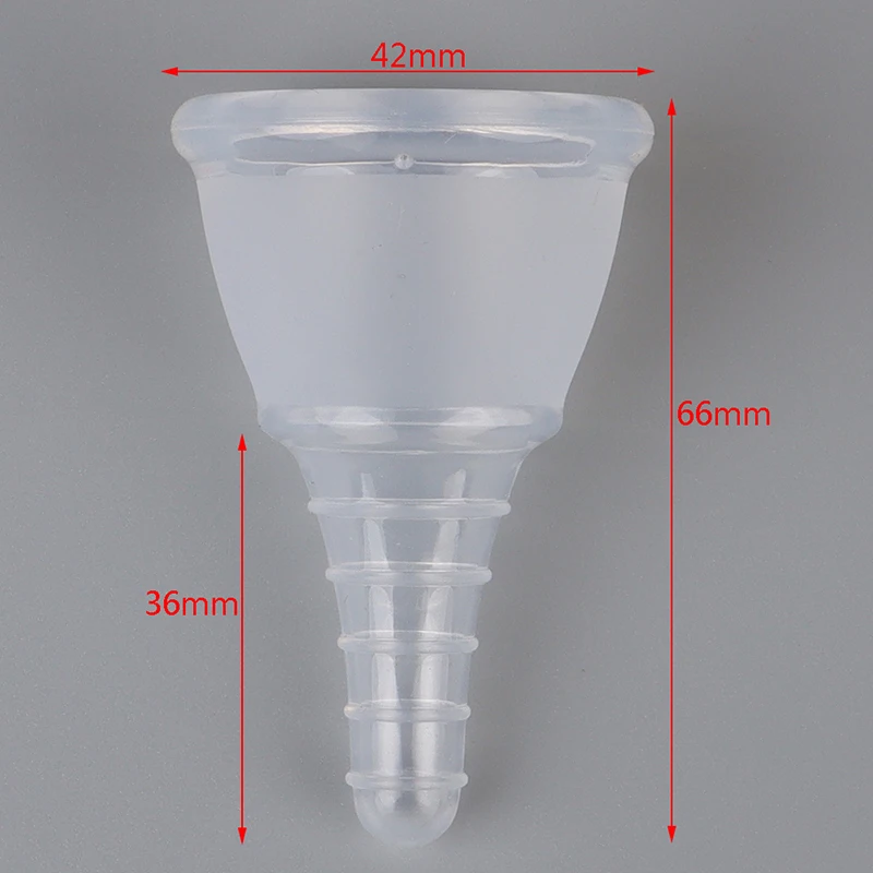 1PCS Menstrual Cups Foldable Feminine Hygiene Hollow Tail Menstrual Collector Soft Silicone Cup Reusable Menstrual Cup