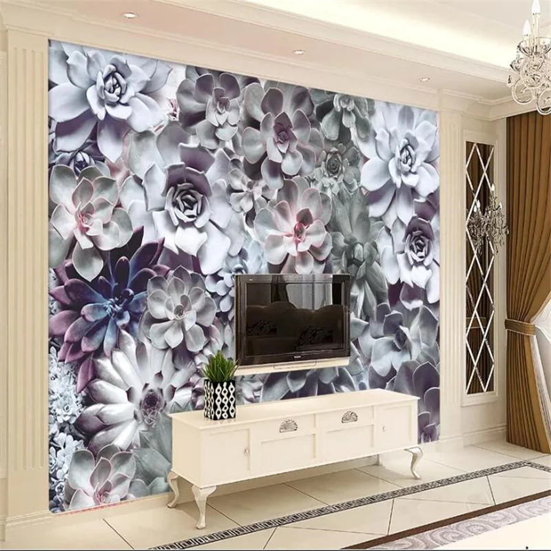 

wellyu Customized large murals fashion home decoration European retro nostalgic flower atmosphere background wall wallpaper