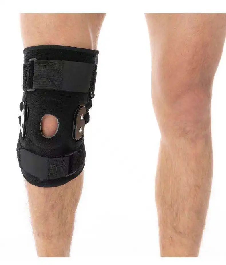 

2023 Adjustable Knee Protector Hinged Knee Patella Support Sleeve Stabilizer Sports Fitness Gym Running Knee Wrap Brace