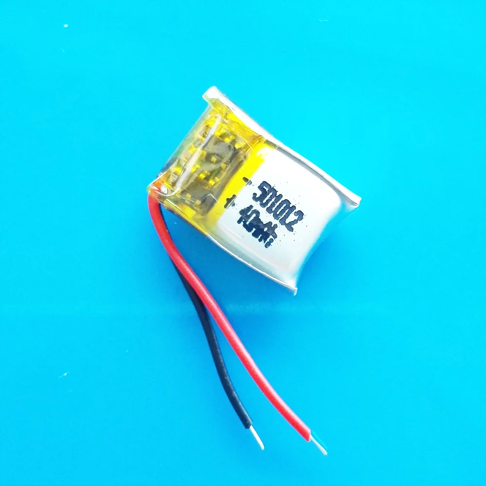 3 szt. Akumulator litowo-polimerowy 3.7V 40mAh 501012 Lipo dla MP3 GPS zestaw słuchawkowy bluetooth pióro wideo inteligentna opaska 5x10x12mm