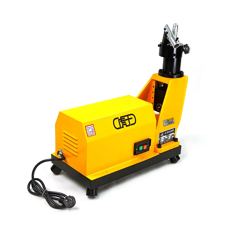 2-8 inches iron Tube 220v / 380v Stainless Steel Pipe Electric Hydraulic Tools With Roller Rolling Slotted Grooving Machine