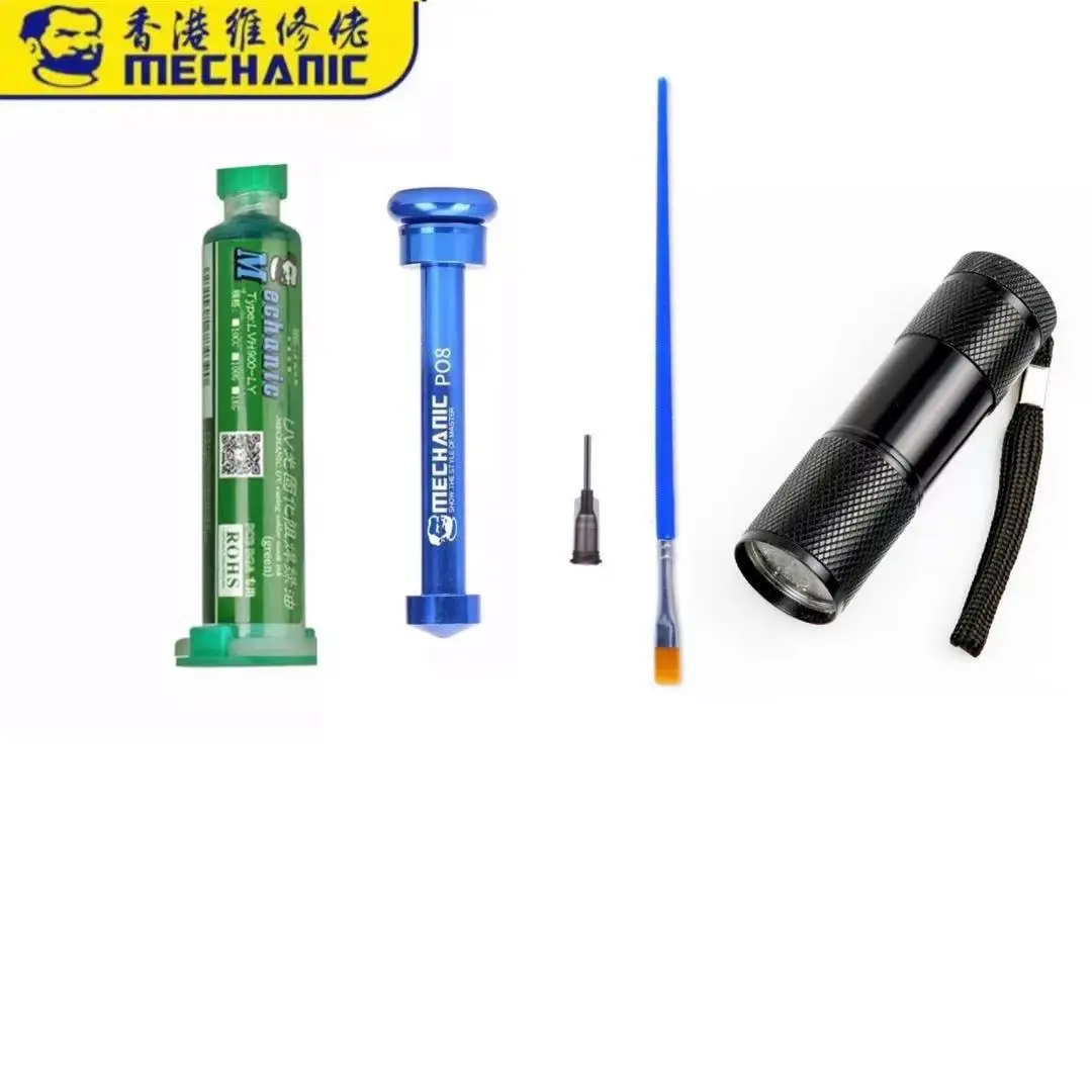 Thợ Cơ Khí Xanh UV Hàn Dán Thông Lượng Dầu Cho PCB BGA Bảng Mạch Cảm Quang Mặt Nạ Loại Mực Bộ Chữa Chống Ăn Mòn Arci