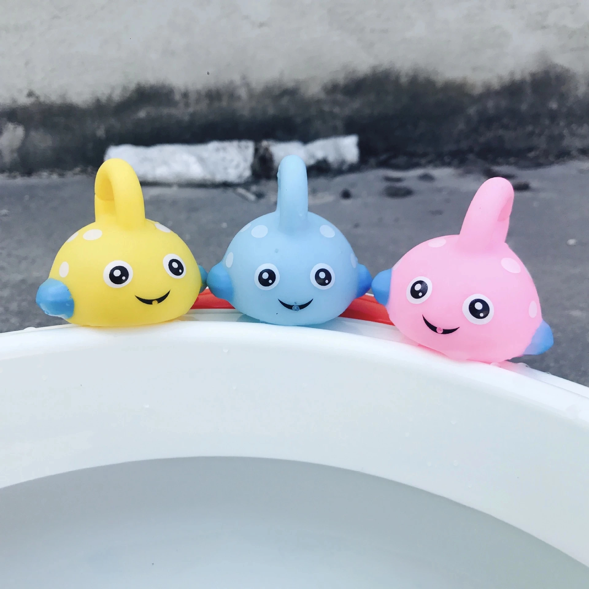 4Pcs Baby Shower Games Fishing Bath Toy Learning Floating Squirts Bathtub Bathroom Pool Water Toys for Kids Toddler Boys Girls