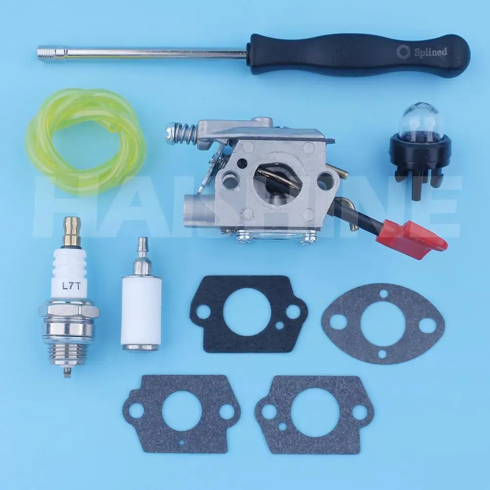 Kit de Carburador para Artesão Poulan Ppmel Pp336 Pp036 Pp136 32cc Aparador de Gás Pp445 Pp446t Polo Podador Walbro Carb 60 cm