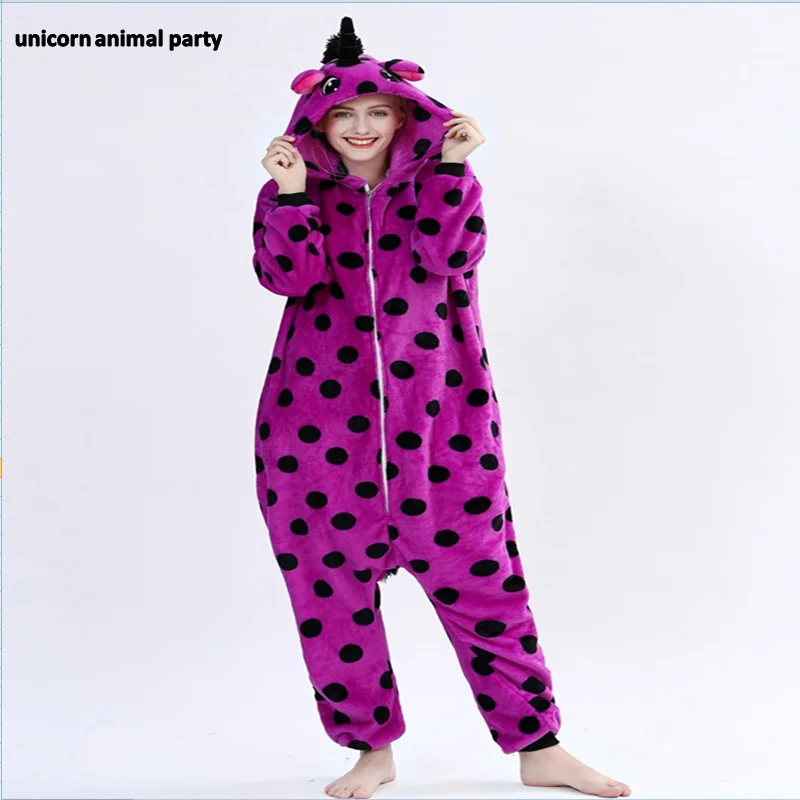 

Kigurumi Onesies halloween Christmas Party yellow circle purple unicorn little mermaid men women Cosplay Pyjamas costumes carni