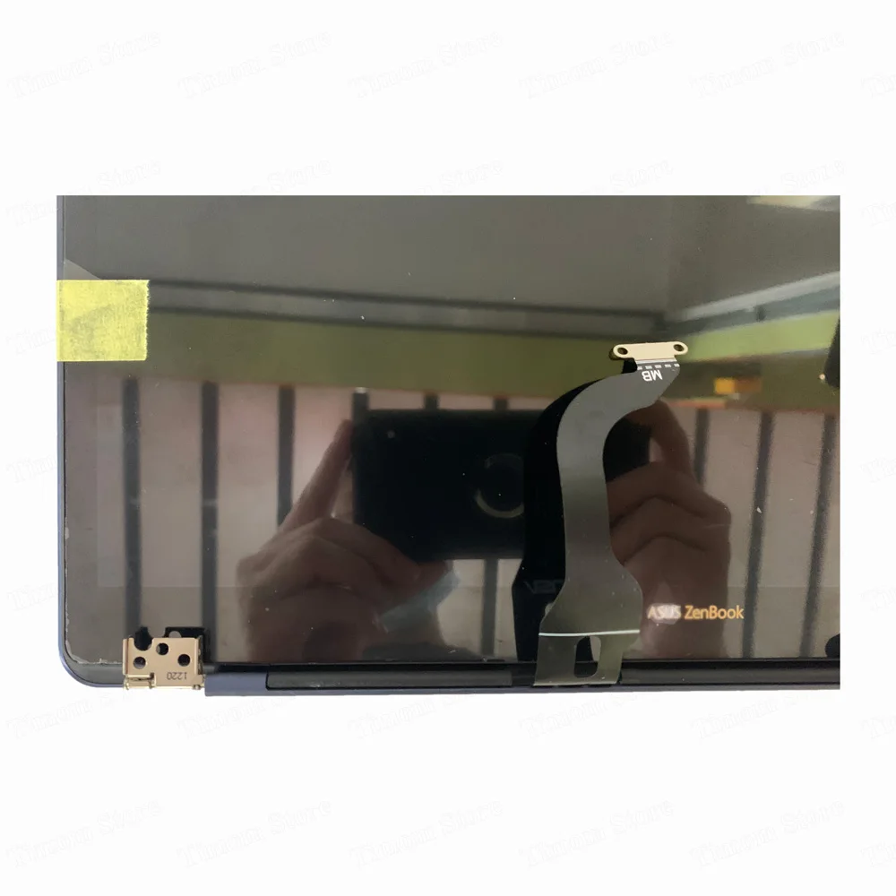 Imagem -05 - para Asus Zenbook Deluxe Ux490ua Ux490u Ux490uar Fhd1920 1080 14.0 Notebook Completo Quadro de Montagem da Tela Lcd Metade Superior Ux490