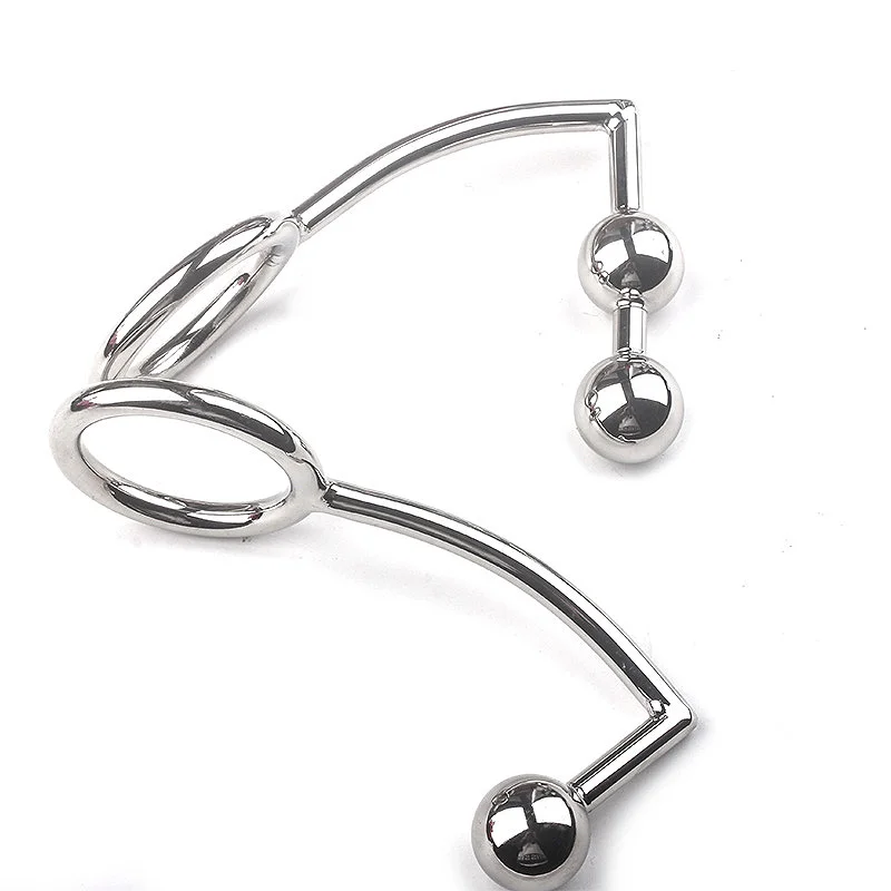 Samox-tapón Anal de acero inoxidable para masaje de próstata, tapón Anal Gay con bola de Metal, dilatador, Juguetes sexuales para hombres y mujeres