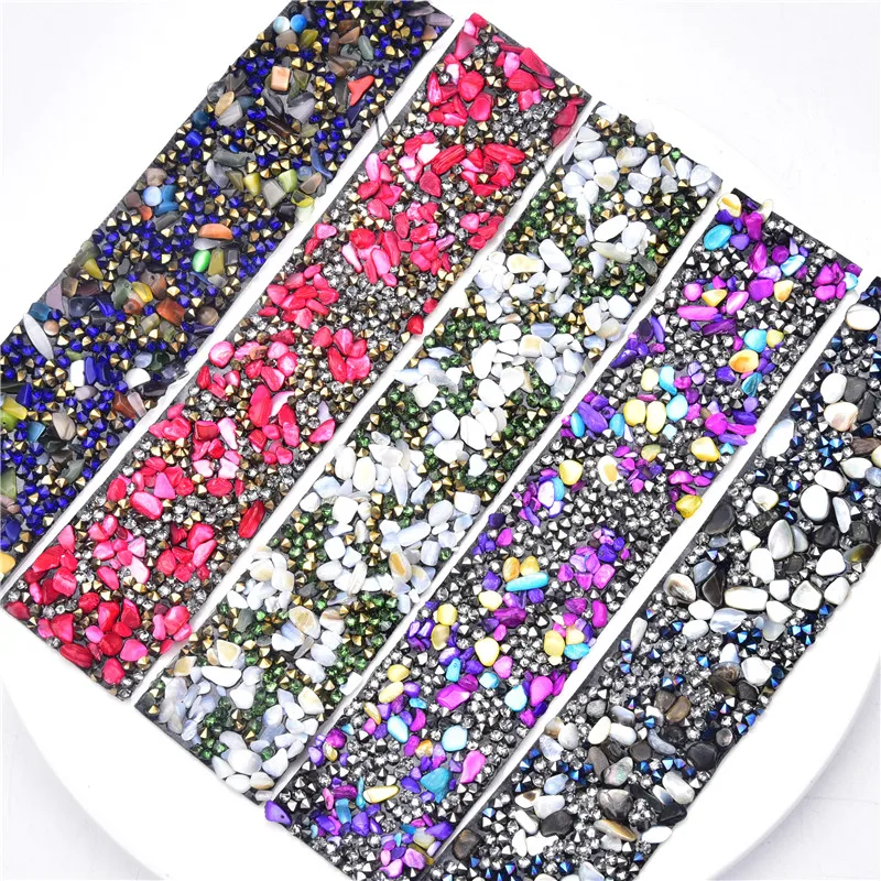 50Pcs กรวดแถบตาข่าย3.5*17.5ซม.บน Rhinestone Trim Chain เค้กริบบิ้นตัดของตกแต่งงานแต่งงานสำหรับจักรเย็บผ้าอุปกรณ์เสริม