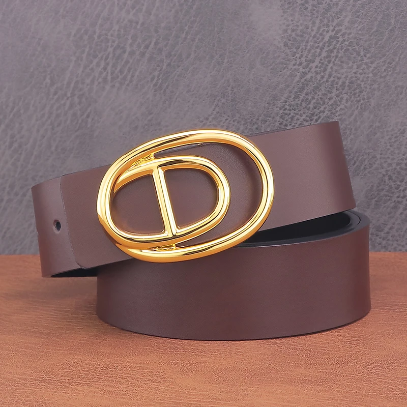 

High quality Coffee belts men luxury famous brand designer Waist Strap Casual ceinture homme fashion cintos masculinos