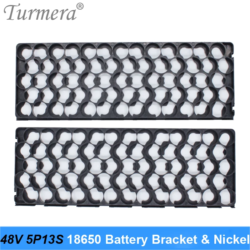 18650 Battery Bracket Holder 48V 5P13S and W Welding Nickel 0.15mm Thickness for Electric Bike and E-Scooter Battery Use Turmera