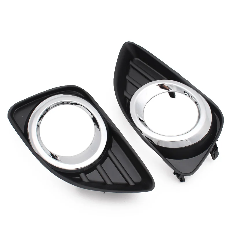 1pair Black Car FogLamp Hoods Fog Light Lamp Bezel Cover for Toyota Camry XV40 2010-2011 Facelift Front Bumper Fog Lamp Cover 