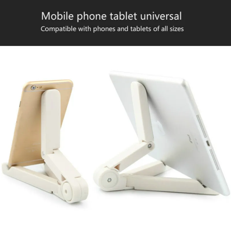 Universal Foldable Phone Tablet Holder Adjustable Desktop Mount Stand Tripod Stability Support for iPhone iPad Pad Table