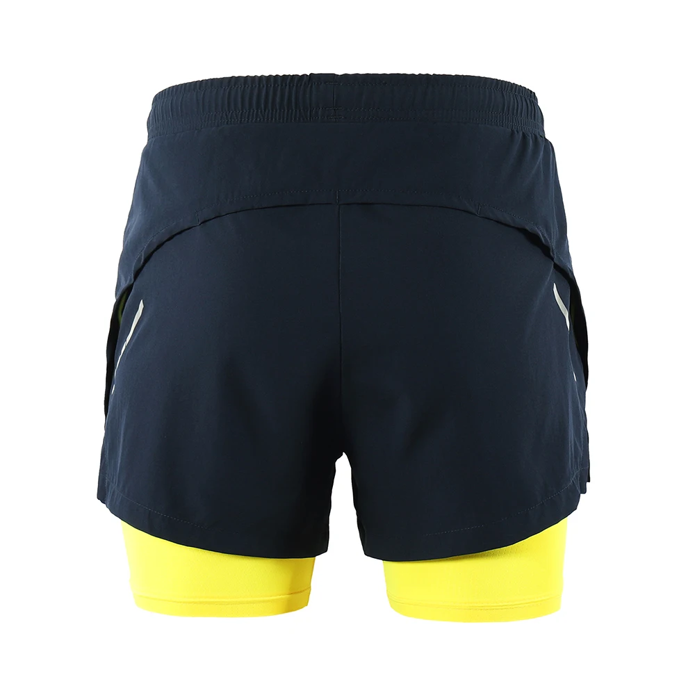 ARSUXEO Men's Running Shorts 2 in 1 Breathable Quick Dry Gym Training Fitness Exercise Short Pants Outdoor Jogging Sports Shorts