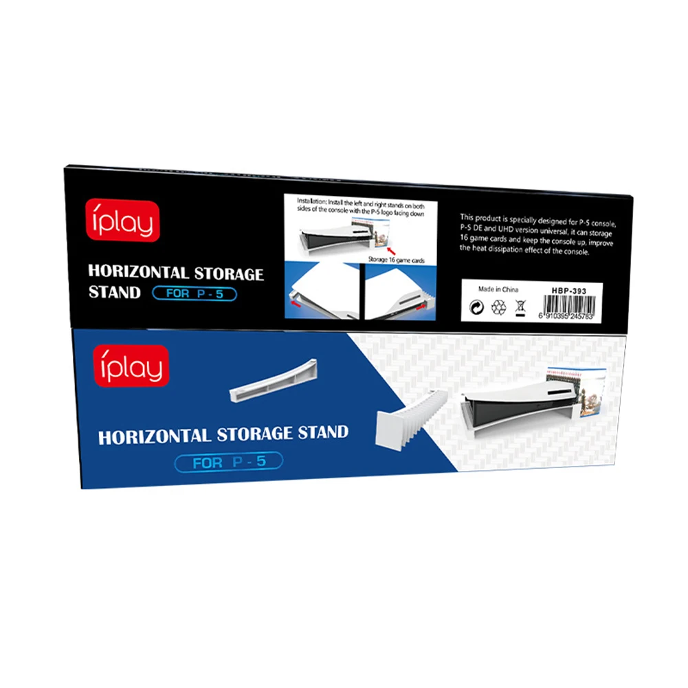 เกมแนวนอนจัดเก็บข้อมูลสำหรับ PS5 Controller Gamepad Organizer Rack Joypad 16แผ่นความจุผู้ถือคอนโซลเกมอุปกรณ์เสริม