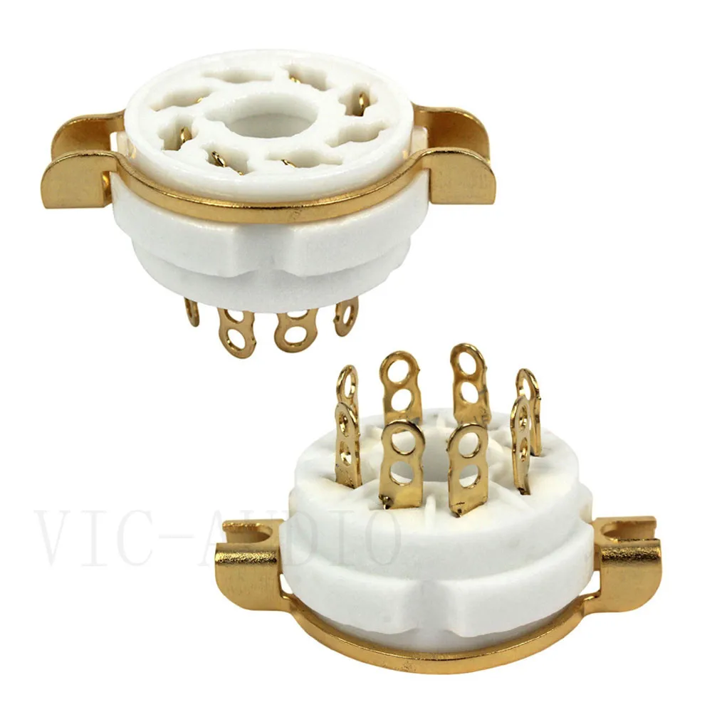 السيراميك 8PIN أنبوب المقبس K8A GZC8-1Tube حامل ل KT88 6SN7 EL34 6L6 GZ34 5881 فراغ مُضخّم صوت DIY