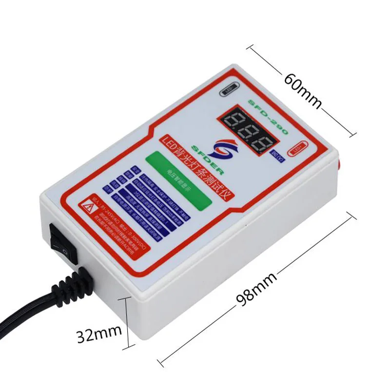 New English version 85-265V 25W LCD TV led backlight tester free of LED lamp bead light bar maintenance light source detector