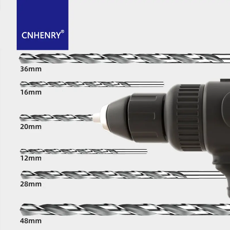 HSS Twist Drill 3mm-16mm Extra Long 160mm 200mm 250mm 300mm Metal Wood Plastic HSS Twist Drill Bit For Wood Plastic Drill