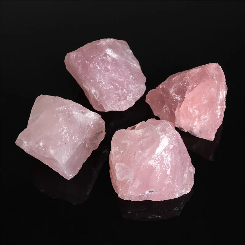 

1pcs Natural Mineral Rose Quartz Crystal Raw Healing Stone Specimen Pink Crystals Chakra Energy Stones