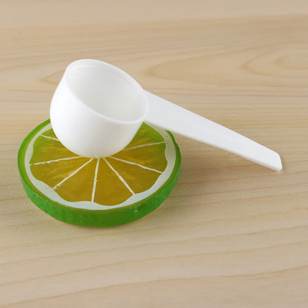 5ピース/セット10ミリリットル5グラム測定プラスチックスクープpp測定スプーンミルク計量カップクッキングツールベーキングツールアクセサリー
