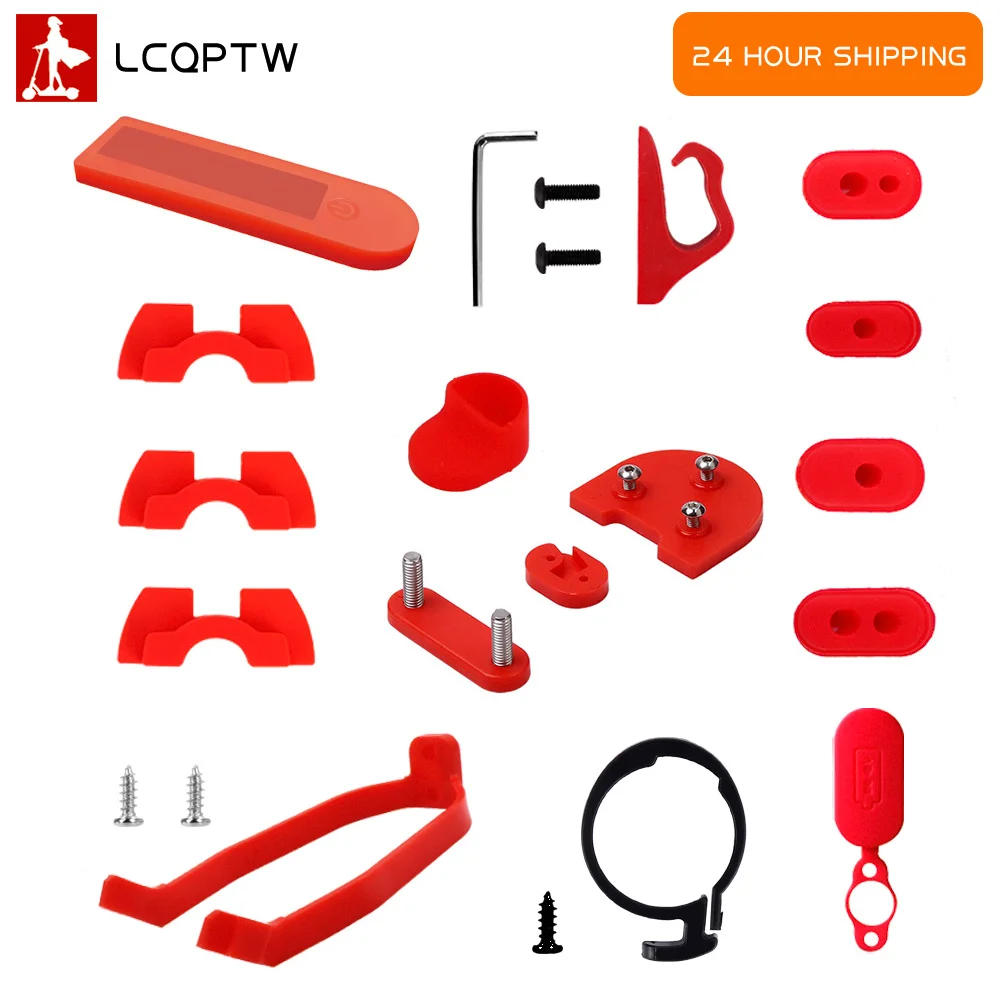 For Xiaomi Scooter M365/M187/Pro Accessories Combination Sets Special Hook Shock Absorber Damping Damping Meter Silicone Sleeve