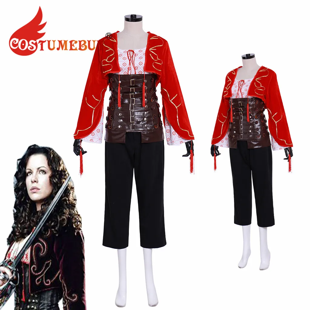 CostumeBuy Movie Van Helsing Kate Beckinsale Cosplay Costume Gilrs Women Anna Villelis Outfit L920