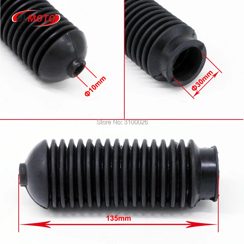 Gear Rack and Pinion Bellows Kit Rubber Gear Boot Cover Fit For Steering Gear Rack and Pinion UTV ATV Buggy Go Kart Golf Bike