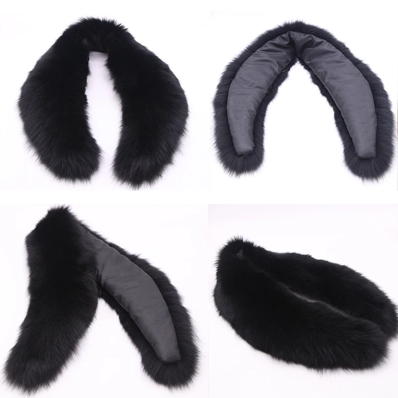 Real Fox Fur Collar Women 100% Natural Fox Fur Scarf Winter Warm Fur Collar Scarves Extra Large Size Neck Warmer Fur Scarf Shawl